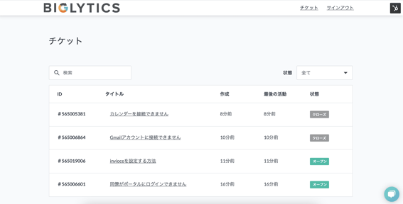 顧客の役に立つナレッジベース記事のリストが表示されている画面